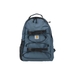 Carhartt WIP Kickflip 24.8L Mustriga Rinnam&auml;rk Plaaster V&auml;rviplokkide Disain Taaskasutatud Pol&uuml;ester Seljakott Unisex Seljakott Hele-Sinine Must I031468-1YI-XX Water Blue & Black