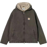 Carhartt WIP t&otilde;mblukuga dressipluus Vintage logo Tavaline l&otilde;ige Pikkade varrukatega L&otilde;tv jope Unisex jakid I036242 M black