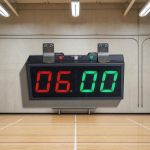 Elektrooniline punktin&auml;idik Traadita juhtimine LED-punktitahvel Elektrooniline punktihoidja Suured numbrid Spordivarustus Heledad numbrid black