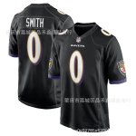 NFL Baltimore Ravens Ravens Ragbisuit Ei. 0 SMITH Tikandiga M&auml;ngu Treening&uuml;likond Meestele M