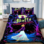 Buffy the Vampire Slayer Tekikate Padjap&uuml;&uuml;r Voodipesukomplekt T&auml;iskasvanud Poiss T&uuml;druk Magamistoa Kaunistus Lapsed &Uuml;ksik Kahekordne Suur Suurus 135X200CM gray