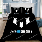 Tekikott Padjap&uuml;&uuml;r Voodipesukomplekt Kuulus Jalgpallur M-Messis T&auml;iskasvanu PoissT&uuml;druk Magamistoa Kaunistus Lapsed &Uuml;hekohaline Kahekohaline Suur Suurus 135x200cm white
