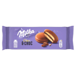 Milka Choc & Choc Biskviitk&uuml;psised kakaokreemiga, kaetud piima&scaron;okolaadiga 150 g