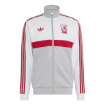 Adidas Originals Liverpool FC Jooksujakk Retro triibuline T&otilde;mblukuga k&otilde;rge kaelusega Jakk Meeste pealisr&otilde;ivad KG2901 3XL white