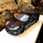 1:24 CORVETTE Z06 2006 Sulamist Auto Valatud Mudelid & M&auml;nguautod Autode Mudel Miniatuurne M&otilde;&otilde;tkava Mudelauto Lastele must