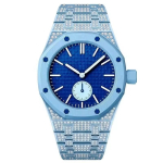 T&auml;iustatud teemantstiilis tsingisulamist metallkorpus ja rihma muutmiskomplekt AP X Swatch Royal Pop'i jaoks K&auml;ekellaks vahetamiseks For Royal Pop&Excluding Watches blue