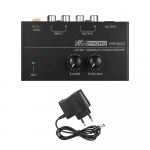 &Uuml;likompaktne Phono eelv&otilde;imendi taseme ja helitugevuse juhtnuppudega RCA sisend ja v&auml;ljund 14 tolli EU Plug