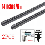 2tk 6mm/8mm klaasipuhasti t&auml;itematerjalid metallstentide jaoks, klaasipuhasti 14 16 22 24 26 14 inches 6mm 2PCS