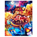 Teemantv&auml;rvimine Halloweeni Anime T&uuml;drukute muster Mosaiik Mural Tikand Ristpistes Kodukaunistus 20X30CM