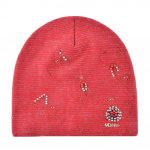 Talvised kootud m&uuml;tsid naistele Uus moodne nokam&uuml;ts armsate kividest p&auml;rlitega Kassid, soojad kootud nokam&uuml;tsid punane