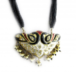 Les Tr&eacute;sors De Lily [B8570] - Parure 'Palanquin' Noir Rouge must