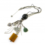 Les Tr&eacute;sors De Lily [G5102] - Collier Cr&eacute;ateur 'Kilimanjaro' vert orange oranž