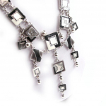 Les Tr&eacute;sors De Lily [G6139] - Collier Cr&eacute;ateur 'Anamaya' noir blanc must