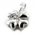 Les Tr&eacute;sors De Lily [N1382] &ndash; valge '4 Leaf Clover' h&otilde;bedane ripats h&otilde;be