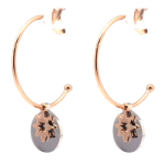 Les Tr&eacute;sors De Lily [Q5059] &ndash; terasest r&otilde;ngask&otilde;rvar&otilde;ngad 'Une Etoile est N&eacute;e' roosa kuldhall - 25 mm - 12 mm Heleroosa