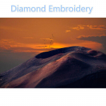Full Drill 5D DIY The Sunset Diamond Painting Scenery Teemanttikandid 20X30CM