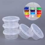 12 tk l&auml;bipaistva lima hoidmise &uuml;mmargune plastkarbiga konteiner vahtplastist kaanega pallitopsid puhas