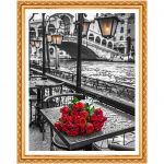 5D DIY Teemantmaal Lillede Ristpistes Lilledega ise Teemantmaastik Pariisi Eiffeli torni teemant 20X30CM