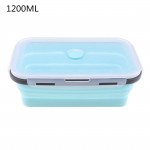 350ML/500ML/800ML/1200ML ristk&uuml;likukujuline silikoonist skaleeritav kokkupandav l&otilde;unakarp Bento Box 1200ML