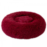 Pet Long Plush Pehme lemmiklooma voodi Kennel Koer Kass Talvine Soe Magamiskott Matt Kaasaskantavad Kassitarbed 40cm burgundiapunane