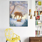 5D DIY Teemantmaal Rhinestone Pilt Teemanttikandid Ristpistes Lumi Kodukaunistuse kingitus Full Round 20X30CM