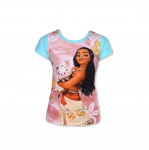 VAIANA l&uuml;hikeste varrukatega T-s&auml;rk 3ans sinine/mitmev&auml;rviline