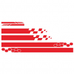 5 t&uuml;kki Vin&uuml;&uuml;list auto k&uuml;ljekleebised Autode kehas&otilde;idukite spordikleebised Universaalsed autoveokite DIY kleebised triibulised vin&uuml;&uuml;lkleebised kaunistus