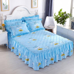 3 tk/komplekt Korea stiilis Princess Wind voodi seelik Magamistoa Paks armas voodilina Suur kaheinimese puuvillane voodilina 150*200cm