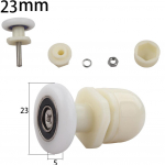 4 &uuml;hekordse du&scaron;&scaron;iga ukserullide komplekt, jooksurattad, rihmarattad, klaasukse rattad 23mm