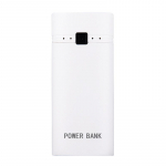 5V 2/4 pesa 5600mAh/10000mAh 18650 akukarbi &uuml;mbris DIY Power Bank laadija korpusega laadimis&uuml;mbris 2/4x18650 liitiumioonakude jaoks 2 slot valge