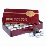 Kvaliteetne Mini Shen Puerh h&otilde;bedane tinafooliumpakend Tuocha Top Raw Puer tee 75g 75g