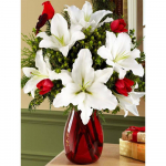 Teemantmosaiik-liilia rhinestone teemantmaal Lillehelmeste pilt Teemanttikandid Full Round 20x30CM