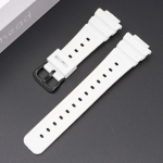 16 mm silikoonist kellarihm Casio jaoks DW-6900/GW-M5610/DW-5600E Pehme TPU v&auml;rviline kellarihm must randmepaela asendusk&auml;ev&otilde;ru Black Buckle