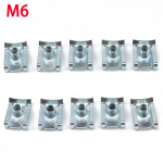 10 tk M4/M5/M6/M8 65 mangaanterasest klambrimutter/reed U Mutrid Speed ​​Clip Kinnitus Erinevad komplektid Terasklambri mutter mootorrattaautole