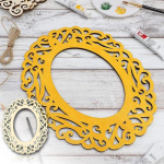 1 komplekt vastupidav pildiraam, mis on vaba, suurep&auml;rane ovaalne/ristk&uuml;likukujuline pildiraam