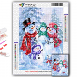 Ristpistekomplekt DIY teemanttikandid j&otilde;ulupuu J&otilde;uluvana lumememm teemantmaal Kodukaunistus Full Round 20X30CM