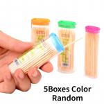 5 Box Oral Care &uuml;hekordselt kasutatav BambooToothpicks reisihammaste puhastust&ouml;&ouml;riist