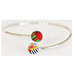 Les Tr&eacute;sors De Lily [R1059] - K&auml;sitsi valmistatud k&auml;ev&otilde;ru Colombine & Harlequin v&auml;rviline h&otilde;be - 60 mm - 10 mm mitmev&auml;rviline