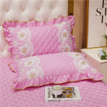 2-osaline Modal Lace Bud padjap&uuml;&uuml;r, t&auml;istikandid, &uuml;ks paar t&auml;iskasvanute magamistoa padjap&uuml;&uuml;r Padjakatted 48X74cm【2Pcs】