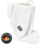 Bellochi bamboo blanket bianchi, 100x80 cm, white, snow white