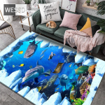 3D vaip elutuppa Dolphin Marine Fish vaip lastetoa jaoks Magamistoa kaunistus P&otilde;randamatid k&ouml;&ouml;gi jaoks Vannitoa vaip 3D 100x150cm 1pcs