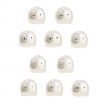 (Nikita) 10 tk helendavad minitolmud pallp&auml;kapikud kujud vaigubrikett p&auml;kapikk potikaunistused Halloweeni &otilde;ue sise&otilde;ue kaunistamiseks One Size valge