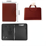 1 tk PU-nahast m&auml;rkmik A4 failikorraldaja portfelli kaust koos kalkulaatoriga &auml;ridokumentide koti kaardihoidja plaat