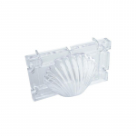 3D merekarbi kujuga silikoonvorm, k&uuml;&uuml;nal isetegemise vorm V&auml;ike koorega vorm koogi saia k&uuml;psetamiseks Kaunistust&ouml;&ouml;riistad K&auml;sitsi valmistatud seebivorm 10X6X5.5