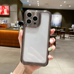 L&auml;bipaistev p&otilde;rutuskindel telefoni&uuml;mbris Iphone 11 12 13 14 Pro Max X Xs Xr Max silikoonist &otilde;hukaitseraua p&otilde;rutuskindlate l&auml;bipaistvate &uuml;mbriste kate For iPhone X or XS lilla