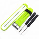 Outdoor Sport silikoonrihm Garmin Forerunner 235 nutikella rihm Garmin Forerunner 220 230 620 630 735XT k&auml;ev&otilde;ru jaoks roheline/valge