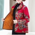 Mantlid naistele Suur puuvillane fliismantel S&uuml;gistalvine paksendatud jope Naiste vabaaja mantel pikkade varrukatega naiste mantel XXXXXL