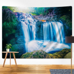 Vaikne metsavaip kodukaunistamise gobel&auml;&auml;n Mandala Bohemian dekoratiivne reisimadrats joogamatt Hipi diivanitekk 230x180cm