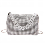Rhinestone rahakotid naistele &scaron;ikk s&auml;delev &otilde;htuk&auml;ekott Bling hobo kott l&auml;ikiv h&otilde;bedane sidur rahakott peoks