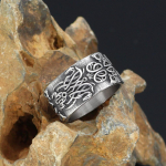 Wind Trend Odin Celtic Dragon titaanist terasest meeste s&otilde;rmus Viking vintage moes&otilde;rmus moeehted 12Number h&otilde;be